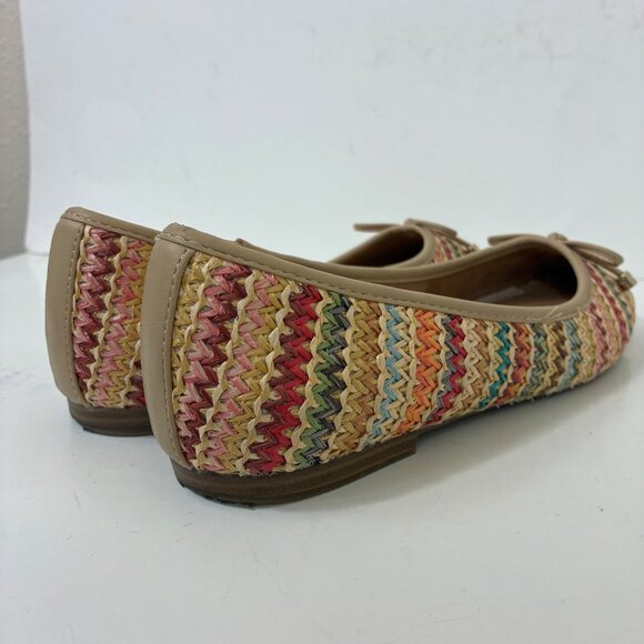 Joie Scarlet Woven Bow Slip-On Sandals Size 6.5 minimalist Boho Coastal - Picture 3 of 10